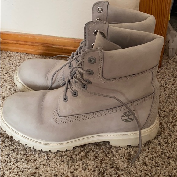 grey timberland ankle boots